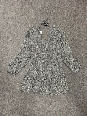 a new day Black and White Printed Mini Dress